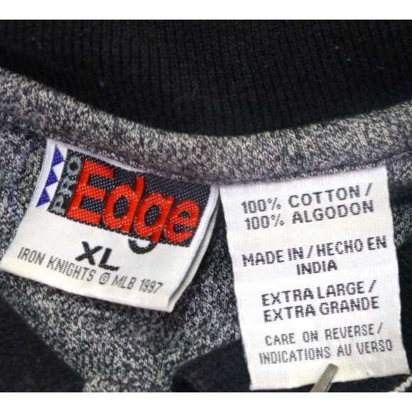 VTG Baltimore Orioles Polo Shirt XL By Pro Edge 1997 MLB Heather Gray Short Slee - Picture 4 of 7